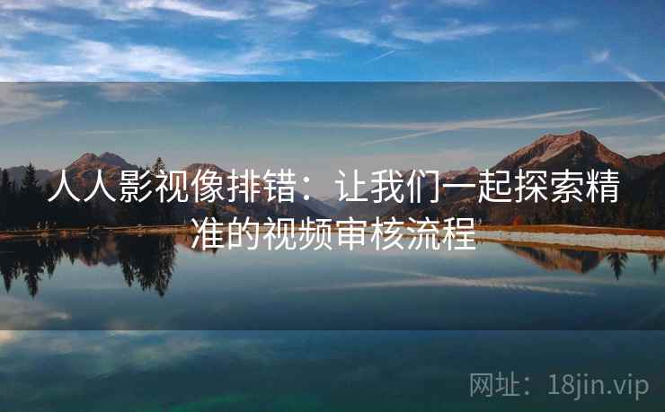 人人影视像排错：让我们一起探索精准的视频审核流程