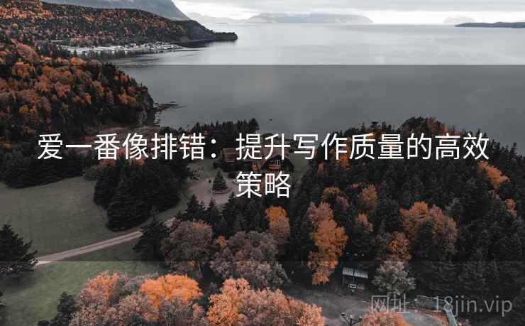 爱一番像排错：提升写作质量的高效策略